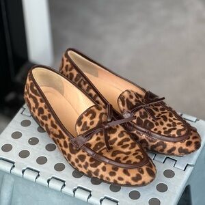 J. Crew Brown Leopard Print Flats